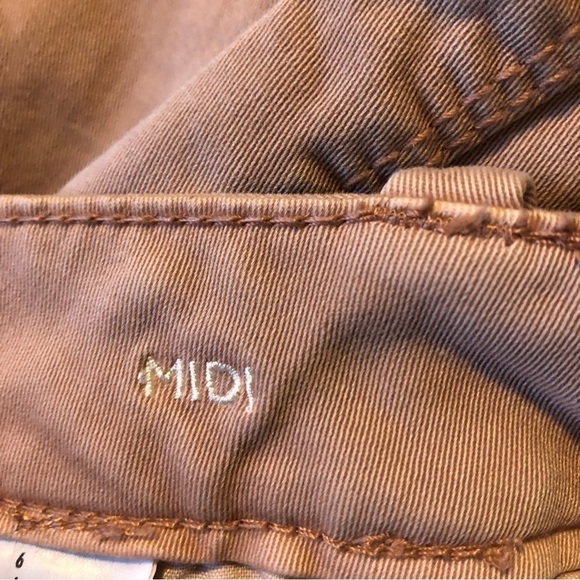 American Eagle Light Pink AEO Twill X Midi Shorts Size 6 - Picture 5 of 9